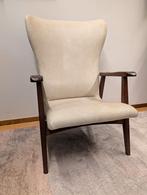Midcentury Modern Design wingback fauteuil 50s/60s, Ophalen, Gebruikt, Minder dan 75 cm, Hout