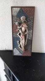 Maria met kind op tegelplateau jaren '70, Antiek en Kunst, Antiek | Wandborden en Tegels, Ophalen of Verzenden
