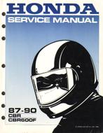 Honda CBR600 F CBR USA Shop Manual 1987-1990 (5486z), Motoren, Handleidingen en Instructieboekjes, Ophalen of Verzenden, Honda