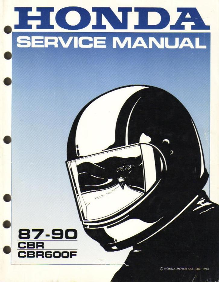 Honda CBR600 F CBR USA Shop Manual 1987-1990 (5486z), Motoren, Handleidingen en Instructieboekjes, Honda, Ophalen of Verzenden