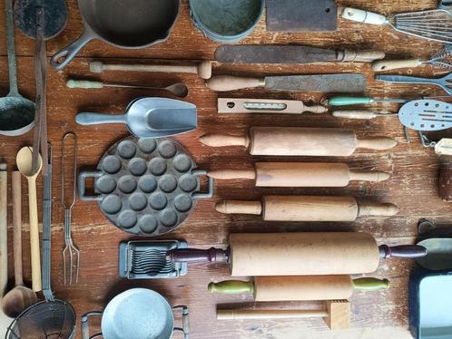 Diverse oude, antieke, retro, vintage keukengerei, Antiek en Kunst, Curiosa en Brocante, Ophalen of Verzenden