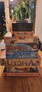 9x Bordspellen villainous, oceans, spexxx, Puerto Rico &meer, Hobby en Vrije tijd, Gezelschapsspellen | Bordspellen, Ophalen of Verzenden
