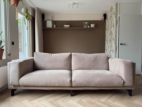 Ikea Nockeby hoes bruin/beige, Huis en Inrichting, Banken | Bankstellen, Zo goed als nieuw, Driepersoons, 150 tot 200 cm, 75 tot 100 cm