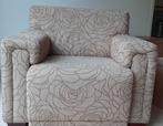 Degelijk fauteuil met rozen motief, Ophalen, Gebruikt, 75 tot 100 cm, Stof