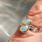 Zilveren ring met prachtig Ethiopische opaal maat 16.75, Sieraden, Tassen en Uiterlijk, Ringen, Dame, Kleiner dan 17, Zo goed als nieuw