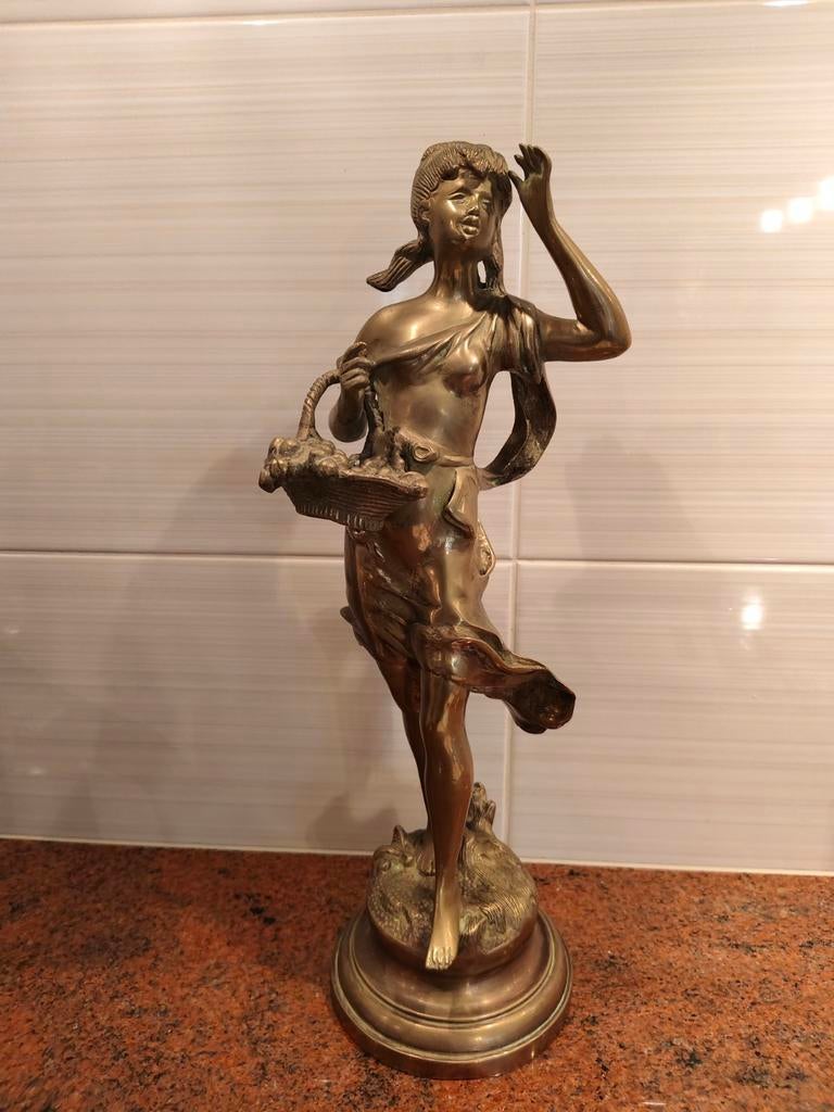 Koperen beeld, Antiek en Kunst, Antiek | Koper en Brons, Ophalen of Verzenden