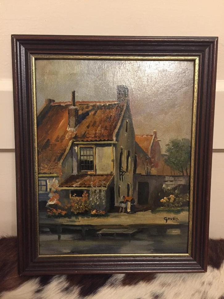 Hendrik Pieter Groen (1886-1964)., Antiek en Kunst, Kunst | Schilderijen | Klassiek, Verzenden