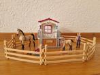 Schleich Paardenbox met paarden en verzorger - 42369, Ophalen of Verzenden, Gebruikt