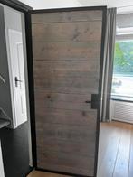Stalen deur met steigerhout, Huis en Inrichting, Woonaccessoires | Kamerschermen, Ophalen, Gebruikt