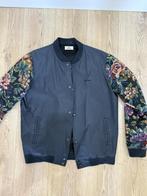 STUSSY flower baseball jacket (M size) used, Kleding | Heren, Ophalen, Zo goed als nieuw, Maat 48/50 (M), Zwart