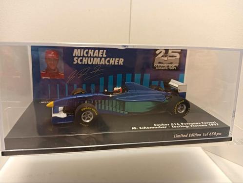 F1 sauber c16 Ferrari m.schumacher testing 1997 Minichamps, Hobby en Vrije tijd, Modelauto's | 1:43, Zo goed als nieuw, Auto, MiniChamps