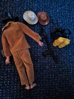 Vintage speelgoed Lone Ranger mannen pop 1973, Verzamelen, Poppen, Ophalen of Verzenden, Pop