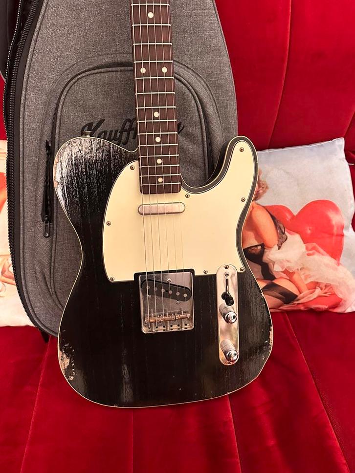 Kauffmann Telecaster Custom (Fender model) relic 2,6 kg!!, Muziek en Instrumenten, Snaarinstrumenten | Gitaren | Elektrisch, Zo goed als nieuw