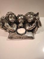 Stenen theelichthouder met engeltjes, Diversen, Kerst, Ophalen of Verzenden, Zo goed als nieuw