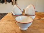 LOT van 5 antieke SPOELKOMMEN van BFK * intensief gebruikt, Antiek en Kunst, Ophalen of Verzenden