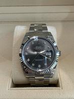 Rolex Datejust 41mm Grijs Diamanten 126334 Nieuw&ongedragen, Ophalen, Staal, Polshorloge, Nieuw