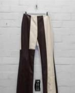 Erika Cavallini - Imitatieleren broek maat 34 - Nieuw €365, Bruin, Nieuw, Ophalen of Verzenden, X
