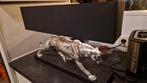 Zilveren jaguar tafellamp Werner Voss 61cm breed, Stof, Ophalen of Verzenden, Zo goed als nieuw, Minder dan 50 cm