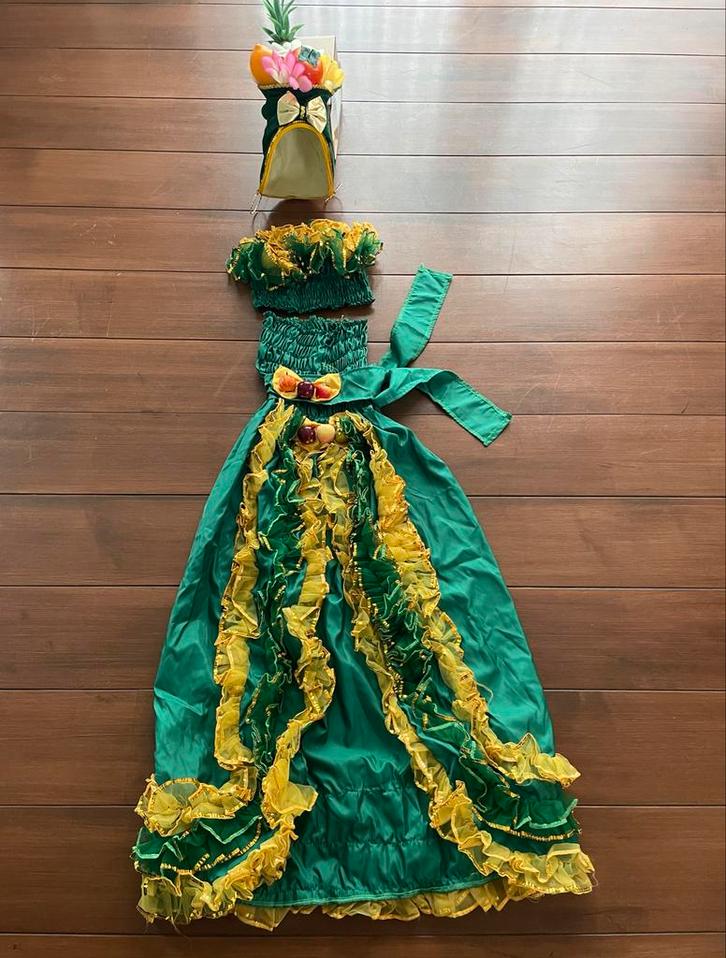 Carmen Miranda Carnaval Outfit - Braziliaans, Kleding | Dames, Carnavalskleding en Feestkleding, Nieuw, Kleding, Carnaval, Maat 38/40 (M)
