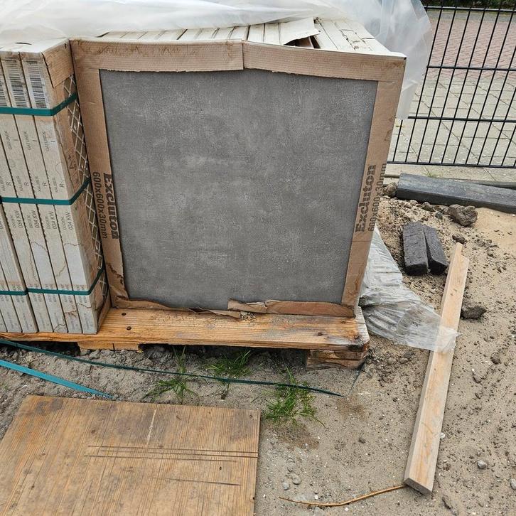 Keramische tegels Knokke van Excluton 60x60x3., Tuin en Terras, Tegels en Klinkers, Nieuw, Terrastegels, Keramiek, Ophalen