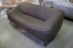 2x luxe bank GLOBE Jess Design echt leer modern bankstel, Ophalen, Driepersoons, Zo goed als nieuw, Metaal