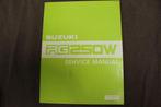 Suzuki RG250W 1984 motorcycle service manual RG 250 W 1985, Motoren, Verzenden, Suzuki