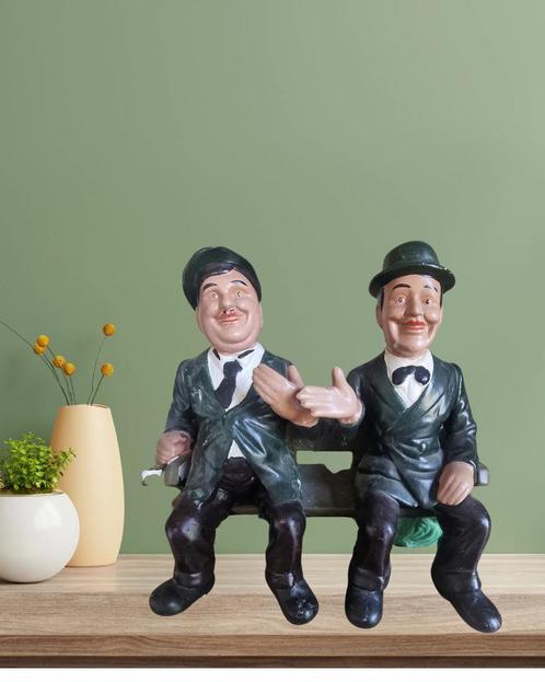Laurel & Hardy beeld decoratief, Hobby en Vrije tijd, Modelbouw | Figuren en Diorama's, Zo goed als nieuw, 1:35 tot 1:50, Ophalen