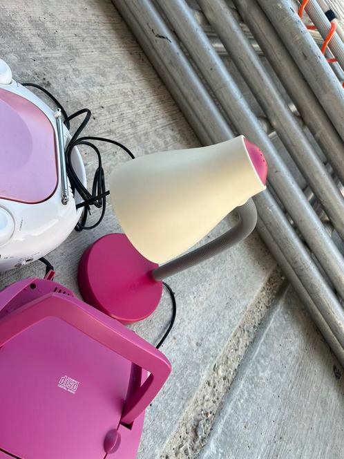 CD spelers, bureaulamp, fotolijst hart, prullenbak, Huis en Inrichting, Woonaccessoires | Prullenbakken, Gebruikt, Kunststof, Minder dan 50 cm