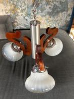 Vintage Mazzega Murano Hanglamp, Gebruikt, 50 tot 75 cm, Glas, Ophalen of Verzenden