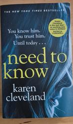 Need to Know - Karen Cleveland, Ophalen of Verzenden, Zo goed als nieuw, Karen Cleveland, Nederland