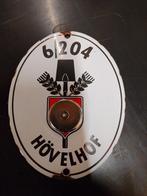 Emaille schildje hövelhof, Ophalen of Verzenden, Landmacht, Nederland