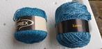 Lurex blauw garen - 2 stuks, Hobby en Vrije tijd, Breien en Haken, Ophalen of Verzenden