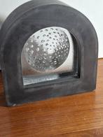 Glazen en stenen sculptuur, gesigneerd., Ophalen of Verzenden
