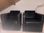 Twee leren zwarte fauteuils, Ophalen