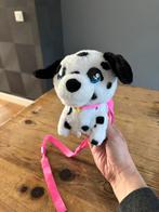 Speelgoed hond Dalmatiër roze halsband met geluid,zgan, Hond, Ophalen of Verzenden, Zo goed als nieuw