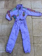 Vintage retro skipak - Brugi paars, lila met print maat S, Kleding | Dames, Wintersportkleding, Ophalen of Verzenden, Vintage