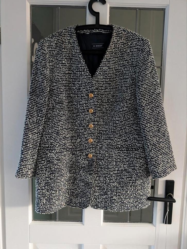 Elegante Basler Blazer, Kleding | Dames, Jasjes, Kostuums en Pakken, Zo goed als nieuw, Jasje, Maat 42/44 (L), Blauw, Ophalen of Verzenden