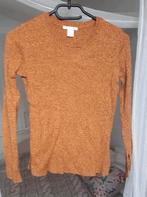 Oker mosterd gele trui met lange split mouwen en zijkant, H&M, Geel, Ophalen of Verzenden, Zo goed als nieuw