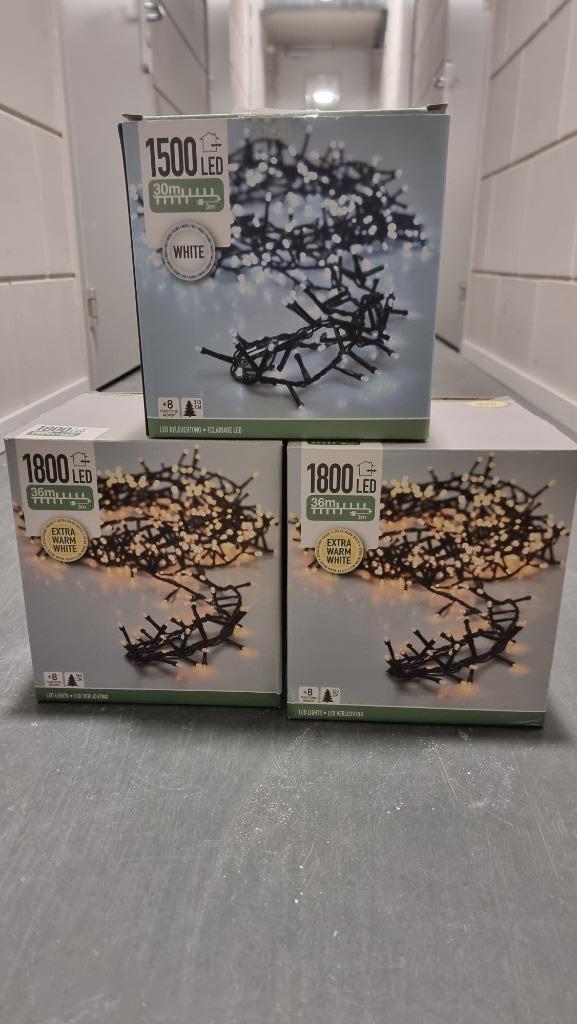 Kerstverlichting Cluster 1800 Led 36 Meter, Diversen, Kerst, Gebruikt, Ophalen of Verzenden