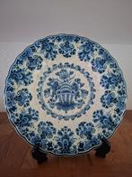 Antiek Delfts blauw decoratieve wandbord, Antiek en Kunst, Ophalen of Verzenden