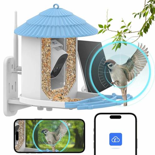 Vogelvoeder Met Camera - Vogels - Vogelkooi, Dieren en Toebehoren, Vogels | Toebehoren, Nieuw, Eten en Drinken, Verzenden