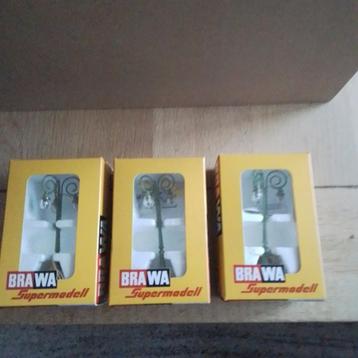 Brawa 5112 Parklantaarns H0 - 3 stuks Nieuw! beschikbaar voor biedingen
