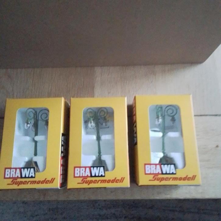 Brawa 5112 Parklantaarns H0 - 3 stuks Nieuw!, Hobby en Vrije tijd, Modeltreinen | H0, Nieuw, Overige typen, Gelijkstroom of Wisselstroom