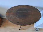 Bijzettafel van donker hout, Ophalen, Zo goed als nieuw, Hout, Minder dan 55 cm
