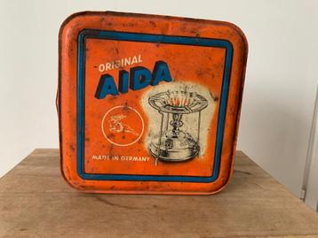 Vintage AIDA campingbrander (incl. metalen opbergdoos) beschikbaar voor biedingen