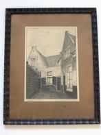 Tekening Haarlem Nieuwe Schoolstraat 13 15 17 1933 jaren 30, Antiek en Kunst, Kunst | Tekeningen en Foto's, Ophalen of Verzenden