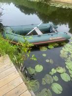 rubberbootje en diverse motoren, Watersport en Boten, Rubberboten, Gebruikt, Benzine, Minder dan 70 pk, Overige materialen