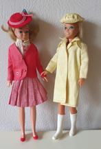 (Barbie) 2 Skipper popjes in outfits Mattel jaren 60, Verzamelen, Poppen, Ophalen of Verzenden, Pop
