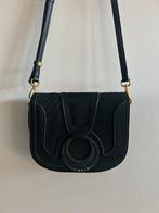 Laurent David Suède Schoudertas - Als Nieuw!, Ophalen of Verzenden, Zo goed als nieuw, Zwart, Schoudertasje