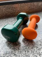 Tunturi dumbbells: 1x 1kg, 1x 2kg, nieuw in doos., Ophalen of Verzenden, Nieuw, Dumbbell